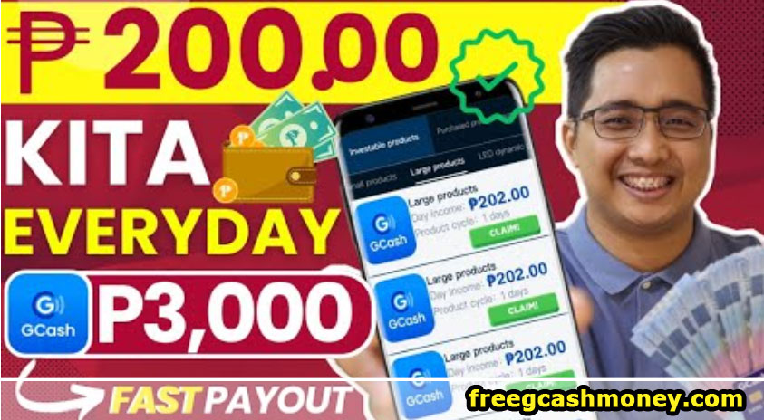 GCash payout: Free app (Magpatulog ng Kuting). Fast cash to wallet. #earnmoney