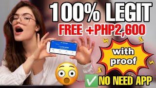 100% NEW LEGIT WEBSITE 2022 | WITH LIVE WITHDRAWAL | FREE +PHP2,600 | WITH PROOF | NO NEED APP