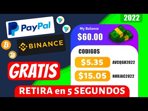 CÓDIGOS con DINERO GRATIS a Paypal y BINANCE (+$60.00 YA)🎁 Ganar Dinero Rápido por Internet Paypal