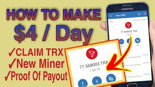 How To Make $4 Per Day | New Cloud Mining Software | Withdraw Everyday | Proof of Payout