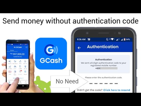 how to send money without authentication code in Gcash