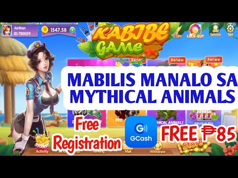 LAKI AGAD NG PANALO SA MYTHICAL ANIMALS ng KABIBE GAME APP || PAANO MANALO SA KABIBE GAME APP