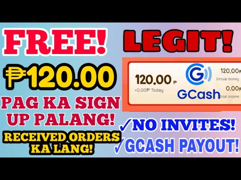 NEW APP!FREE ₱120.00 PAG SIGN UP PALANG/DALING KUMITA DITO/RECEIVED ORDER KA LANG/DIRECT SA GCASH!