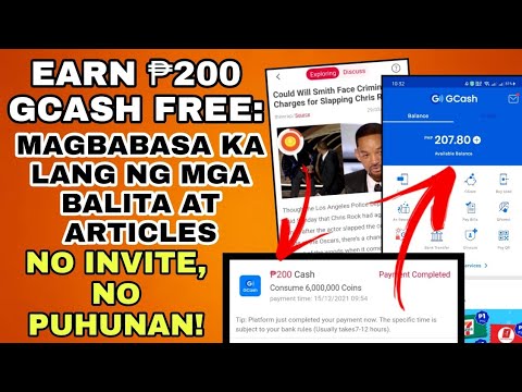 PAYOUT P200 GCASH (FREE) MAGBABASA KA LANG NG BALITA AT ARTICLES! No Invite, No Puhunan Needed