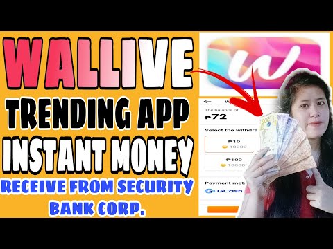 WALLIVE APP | INSTANT RECEIVE REQUEST WITHDRAWAL FROM SECURITY BANK DIRECT GCASH | Lovelyn Enrique