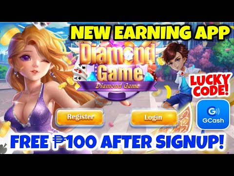 DIAMOND GAME : FREE ₱100 PESOS AFTER SIGNUP ( NEW EARNING APP 2022 ) DIAMOND GAME LUCKY CODE