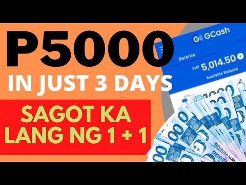 FREE GCASH | KUMITA NG P5000 IN JUST THREE DAYS | 1 + 1 LANG! | 101% FREE | 101% LEGIT