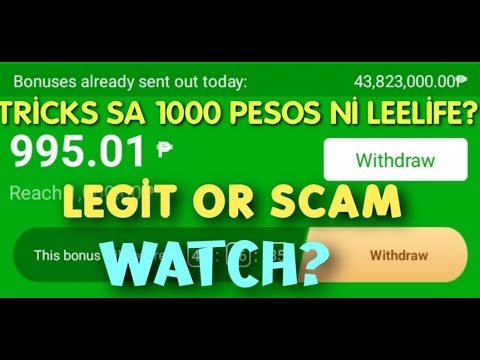 LEEFIRE 1000-1K EARN PESOS Love AND REVIEWS LEGIT OR SCAM?