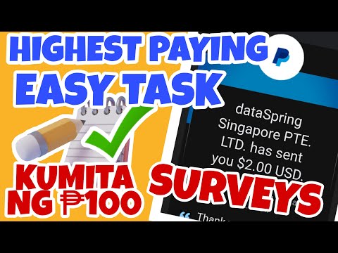 BAGONG EARNING APP | HIGHEST PAYING EASY SURVEY | KUMITA NG LIBRE ₱100 PESOS MINIMUM  LIBRENG PAYPAL