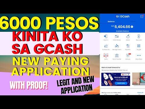 FREE GCASH ! NEW PAYING APPLICATION ! KUMITA AKO NG 6000 PESOS SA GCASH! KUMITA NG WALANG GINAGAWA