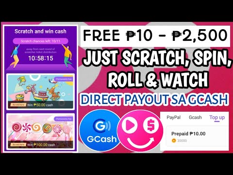 GCASH TIPS! FREE ₱10 – ₱500 JUST SPIN, SCRATCH, WATCH & ROLL! DIRECT PAYOUT SA GCASH