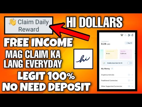 HI DOLLARS 100% LEGIT MAG CLAIM KA LANG EVERYDAY FREE INCOME NA AGAD | PAANO BA TUTORIAL?