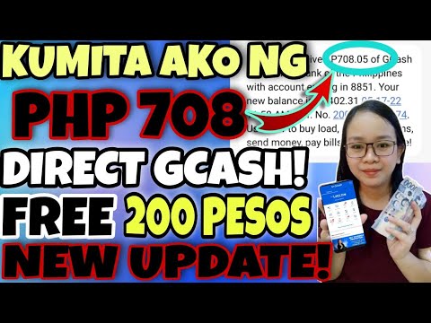 KUMITA AKO NG 708 PESOS DIRECT SA AKING GCASH ACCOUNT! FREE 200 PESOS AND 100 PESOS!