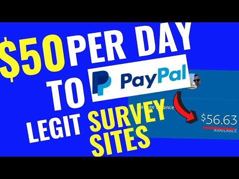 Legit Survey Sites | $50 Per Day Via PayPal Taking Online Surveys