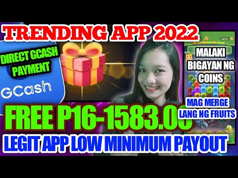 NEW FREE APP 2022 | MABILIS MAKUHA ANG MINIMUM PAYOUT | MERGING FRUITS LANG GAGAWIN DIRECT GCASH