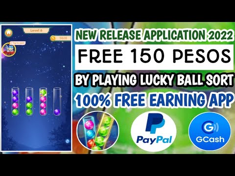 NEW RELEASE APPLICATION 2022! FREE ₱150 JUST PLAY LUCKY BALL SORT! KUMITA USING PHONE ONLY