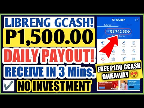 P1,500.00 FREE GCASH SA APP NATO! | DAILY PAYOUT DIRECT SA GCASH! | NO INVESTMENT!