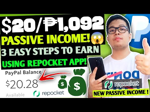 3 EASY STEPS TO EARN USING REPOCKET APP! | KUMITA NG $20/₱1,092 SA BAGONG PASSIVE INCOME APP NA TO!