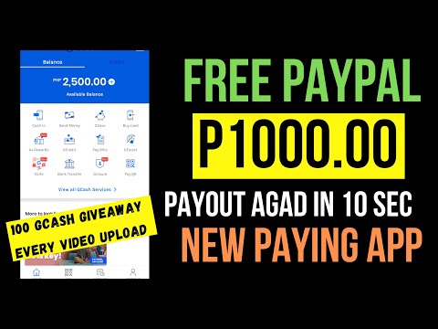 ₱1000 DIRECT GCASH NEW PAYING APP : FREE GCASH MONEY TAGALOG TUTORIAL AT APP REVIEW