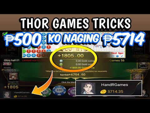 ₱500 ko naging ₱5714 sa Dragon Tiger • ₱100 Gcash Giveaway – Thor Games