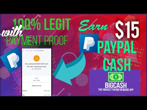 Legit paying app with proof of payment  | Get $15 paypal money | Big Cash