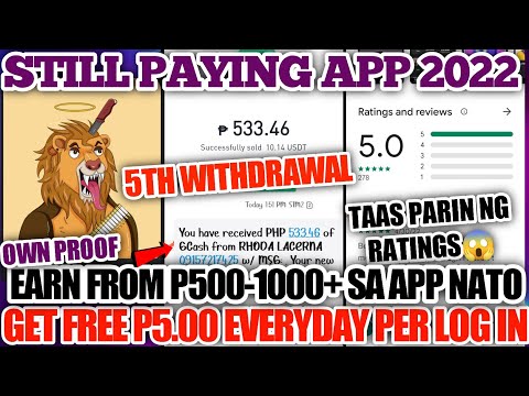 STILL PAYING APP 2022 | KUMITA AKO NG P533.46 SA APP NATO WITH LIVE PROOF OF WITHDRAWAL