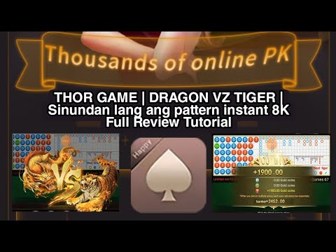 THOR GAME | DRAGON VZ TIGER | Sinundan lang ang pattern instant 8K Full Review Tutorial