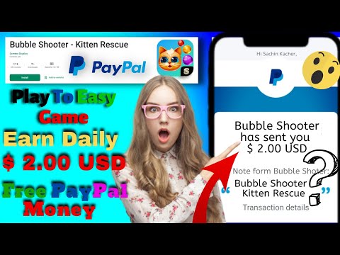 Bubble Shooter New Paypal Earning App | Today Best Paypal Earning | Make Money Online@Positive Chika