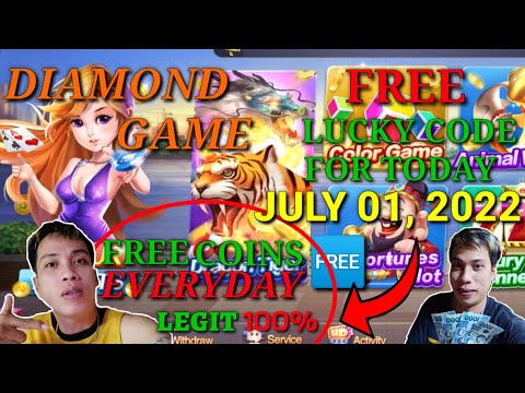 DIAMOND GAME FREE LUCKY CODE TODAY JULY 01, 2022 CLAIM NIYO NA WAG NG PAHUHULI UNLIMITED FREE COIN