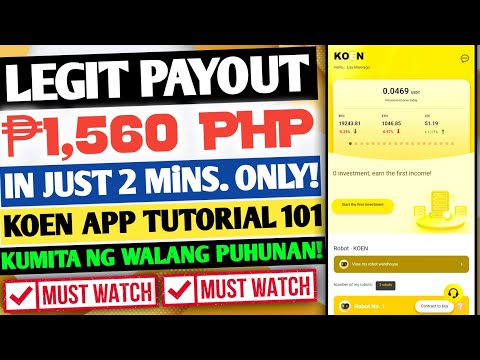 LEGIT PAYOUT WORTH ₱1,560 PESOS DIRECT GCASH USING KOEN APP! | KUMITA NG PERA KAHIT NASA BAHAY LANG!