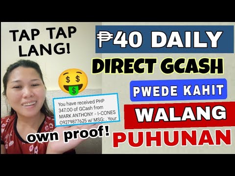 NEW EARNING APP TODAY : ₱40 DAILY DIRECT GCASH TAP TAP LANG! EASY GCASH MONEY | with proof