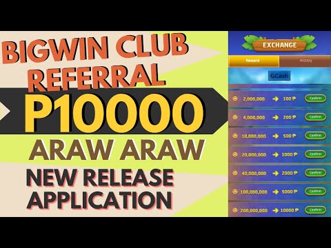 ASTIG ! P10000 GCASH AGAD IN 10 MINUTES | TAP AND PLAY LANG NO INVITE NEEDED! BIGWIN CLUB REFERRAL