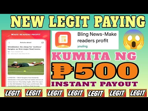 INSTANT CASHOUT PAGKA LOG IN PALANG:MAKE MONEY ONLINE| BLING NEWS APP REVIEW|LIVE WITHDRAWAL