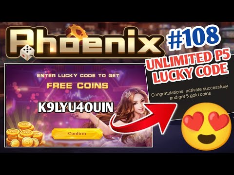 PHOENIX GAME NEW LUCKY CODE 2022 [P5/20 DAILY] + P100 GIVEAWAY EPISODE #108 (free lucky code)