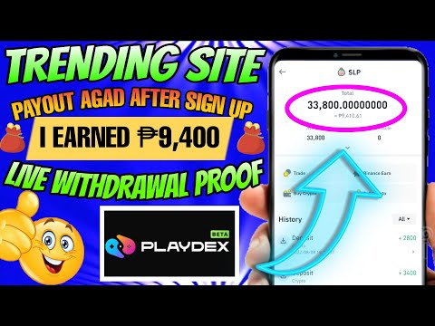 TRENDING FREE SITE (PLAYDEX): FREE 100 SLP PAYOUT AGAD AFTER SIGN UP | EARN MONEY ONLINE