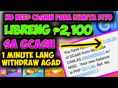 1 MIN. CASH OUT AGAD ₱1,200 LIBRE LANG DIRECT GCASH WALANG PUHUNAN PARA KUMITA(Spin Game Na Malupit)