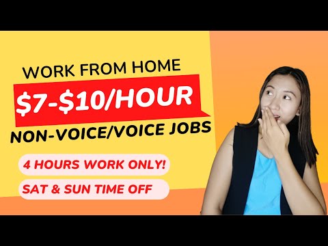 EARN $7-$10 PER HOUR | HIGH PAYING WORK FROM HOME JOBS | NONVOICE/VOICE JOBS | SINCERELY CATH