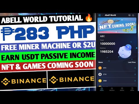 GET FREE ₱283 PHP MINERS! | KUMITA NG USDT PASSIVE INCOME w/THIS NEW SITE ABELL WORLD! | Marky Vlogs