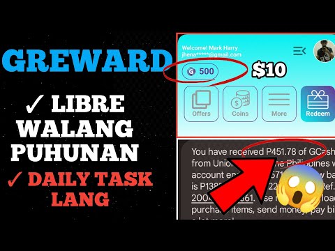 GREWARDS: FREE 500 PESOS ARAW ARAW | WALANG PUHUNAN GAGAWA LANG NG MGA TASK ( LEGIT NA LEGIT ) 2022