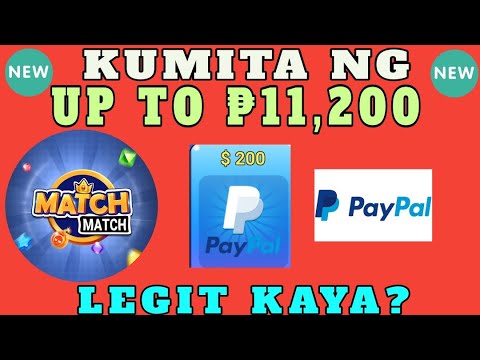 NEW EARNING APP:FREE PAYPAL MONEY UP TO ₱11,200 SA APP NA ITO|MATCH MATCH APP REVIEW|LEGIT KAYA?