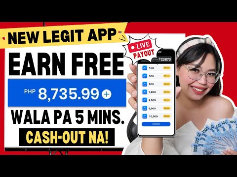 NEW LEGIT APP: EARN FREE GCASH P8,735 | WALA PA 5 MINUTES MAY PERA KA NA! LIVE PAY-OUT