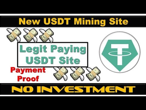 New USDT Minning Website |Legit paying Usdt site | Payment proof