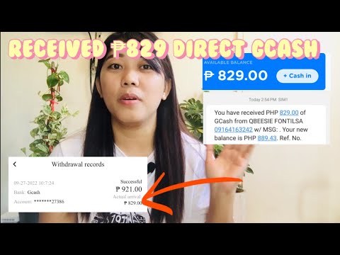 WITHDRAWAL RECEIVED TODAY TOTAL ₱829 DIRECT TO GCASH | PAYING APP/WEB | FREE ₱140 INSTANT EARNING