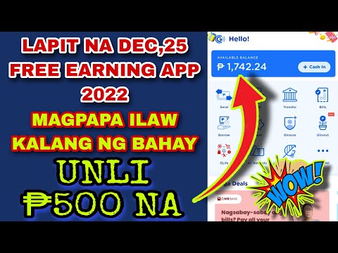 FREE EARN ₱500 SA G-CASH🤑… FREE EARNING APPS 2022🎉… 1HOUR LANG PAY-OUT AGAD💯