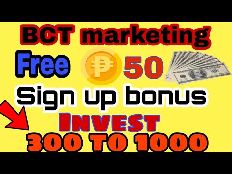 Free Earning Site, Free 50 Pesos Sign Up Bunos, 300 To 1000 Minimum Invest