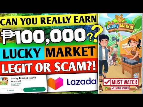 Lucky Market – Legit Or Scam?! | Cash Out ₱100,000 Pesos