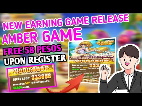 NEW LEGIT EARNING APPLICATION: AMBER GAME FULL TUTORIAL | FREE 58 PESOS UPON REGISTER