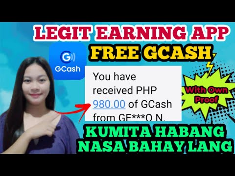 Legit Earning App/free Gcash ₱980/kumita Kahit Nasa Bahay