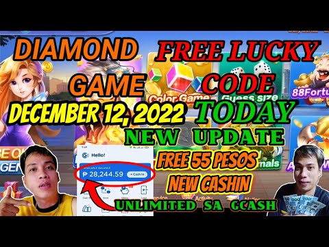 DECEMBER 12, 2022 FREE LUCKY CODE DIAMOND GAME ARAW ARAW MAY LIBRE SA GCASH DITO KAY DIAMOND GAME