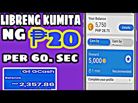 FREE APP!! KUMITA NG ₱20 IN JUST 60 SEC.I WALANG PUHUNAN DITO!!